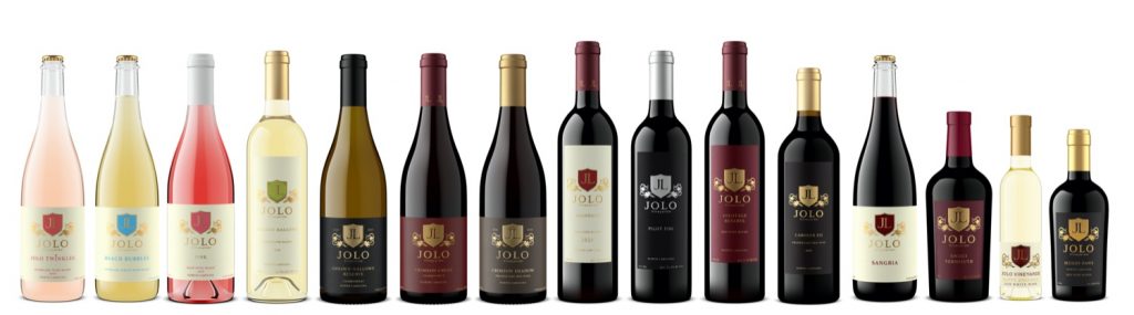 The selection of JOLO wines